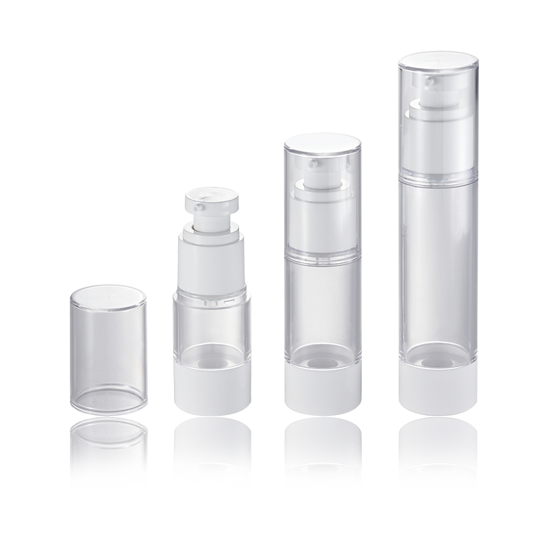 20ML 30ML 50ML AS PP Gennemsigtig tætning Airless kosmetisk pumpe Flaske HS-008B
