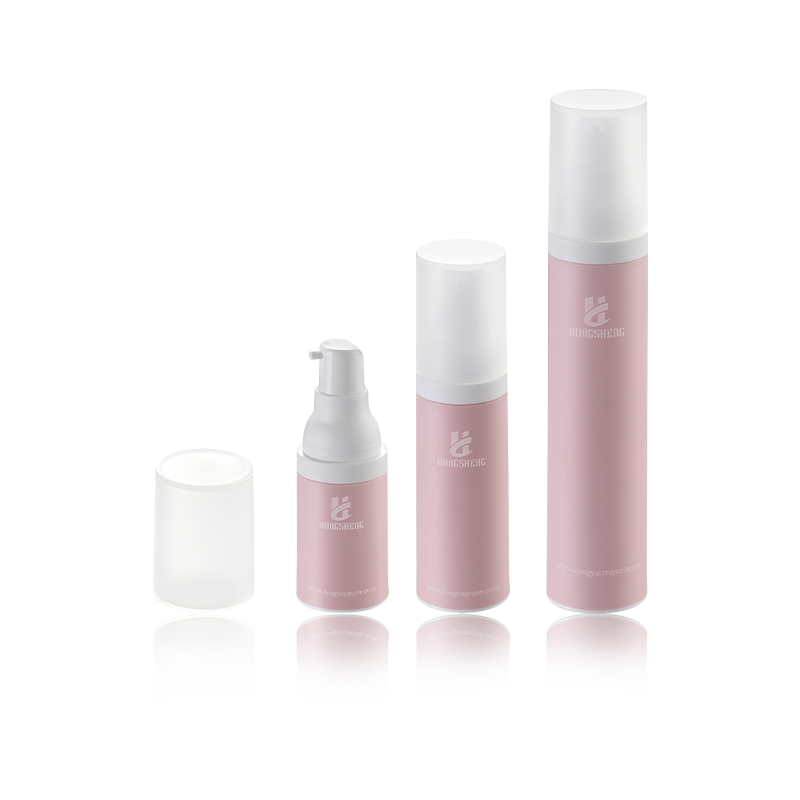 HS-013A Premium plastik luftløs pumpeflaske Stilfuldt design Genopfyldelig lotionflaske Genanvendelig PP AS Emballage 15ml 30ml 50ml