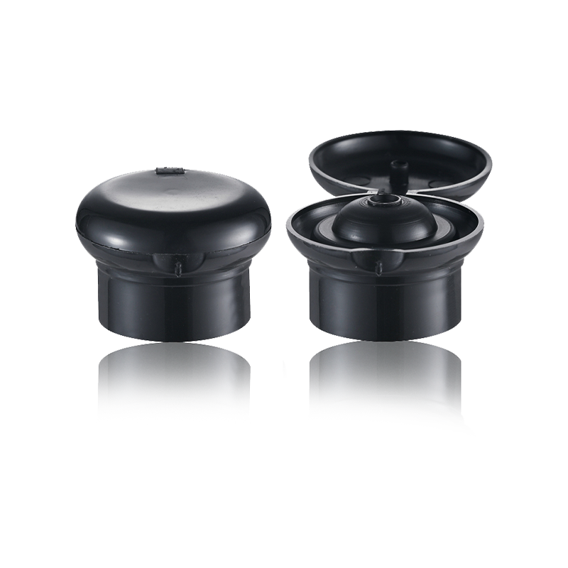 HY-M01 24/410 svampehætte plastskruelåg sort til flaske